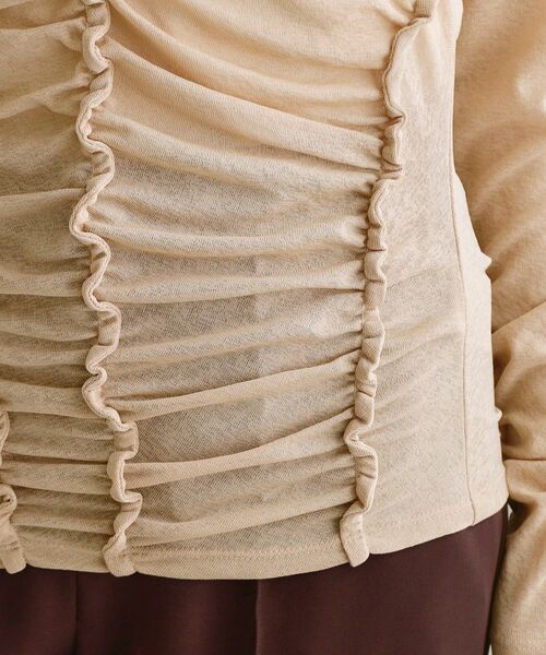 OPAQUE.CLIP / オペーク ドット クリップ カットソー | 【es】アシンメトリーシャーリング シアーカットソー【洗濯機OK】 | 詳細15