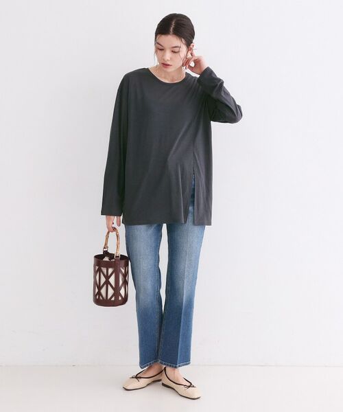 OPAQUE.CLIP / オペーク ドット クリップ カットソー | シアースリットカットソー【洗濯機OK】 | 詳細10