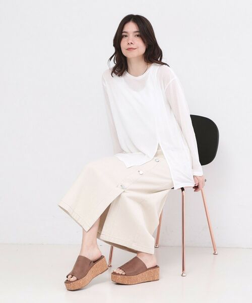 OPAQUE.CLIP / オペーク ドット クリップ カットソー | シアースリットカットソー【洗濯機OK】 | 詳細2