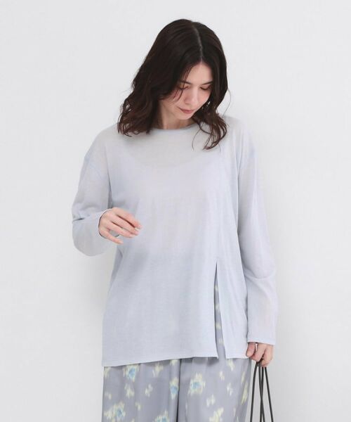 OPAQUE.CLIP / オペーク ドット クリップ カットソー | シアースリットカットソー【洗濯機OK】 | 詳細5