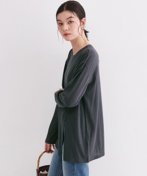 OPAQUE.CLIP / オペーク ドット クリップ カットソー | シアースリットカットソー【洗濯機OK】 | 詳細9