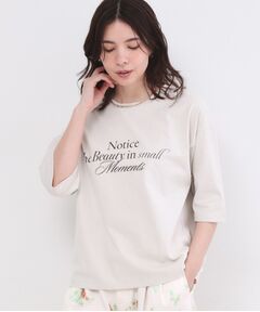 OPAQUE.CLIP / オペーク ドット クリップ Tシャツ | リラクシーロゴプリントTシャツ【洗濯機OK】