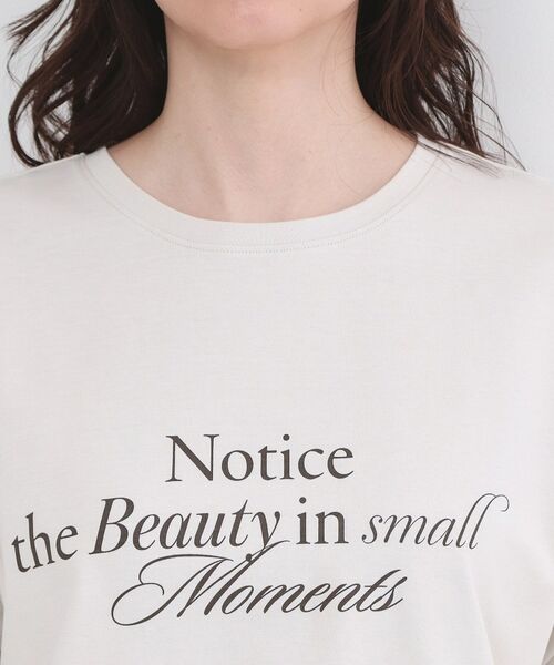 OPAQUE.CLIP / オペーク ドット クリップ Tシャツ | リラクシーロゴプリントTシャツ【洗濯機OK】 | 詳細12