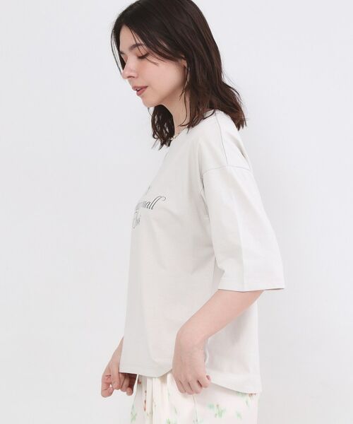 OPAQUE.CLIP / オペーク ドット クリップ Tシャツ | リラクシーロゴプリントTシャツ【洗濯機OK】 | 詳細5