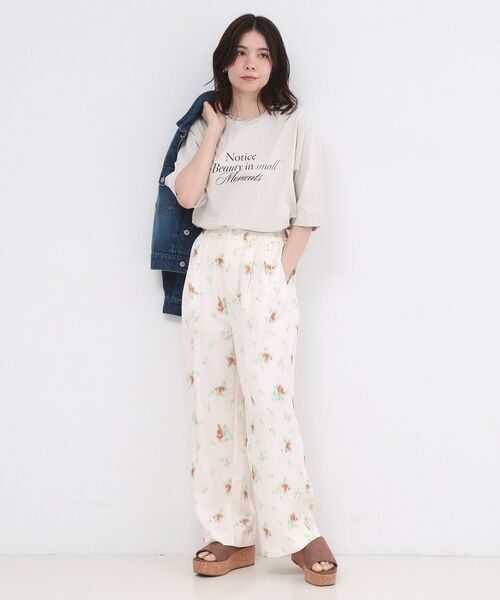 OPAQUE.CLIP / オペーク ドット クリップ Tシャツ | リラクシーロゴプリントTシャツ【洗濯機OK】 | 詳細6