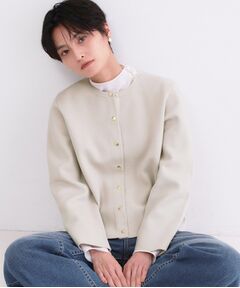 OPAQUE.CLIP / オペーク ドット クリップ カーディガン・ボレロ | スナップボタンニットカーディガン【洗濯機OK/抗ピル】