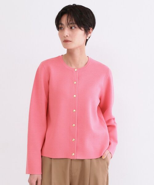 OPAQUE.CLIP / オペーク ドット クリップ カーディガン・ボレロ | スナップボタンニットカーディガン【洗濯機OK/抗ピル】 | 詳細17