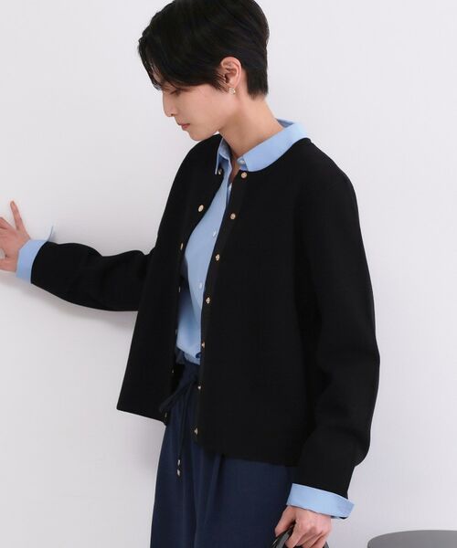 OPAQUE.CLIP / オペーク ドット クリップ カーディガン・ボレロ | スナップボタンニットカーディガン【洗濯機OK/抗ピル】 | 詳細9