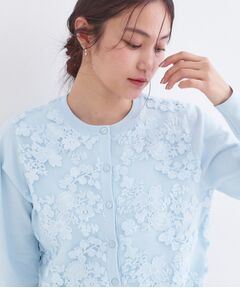 OPAQUE.CLIP / オペーク ドット クリップ カーディガン・ボレロ | チュールレースニットカーディガン【洗える】