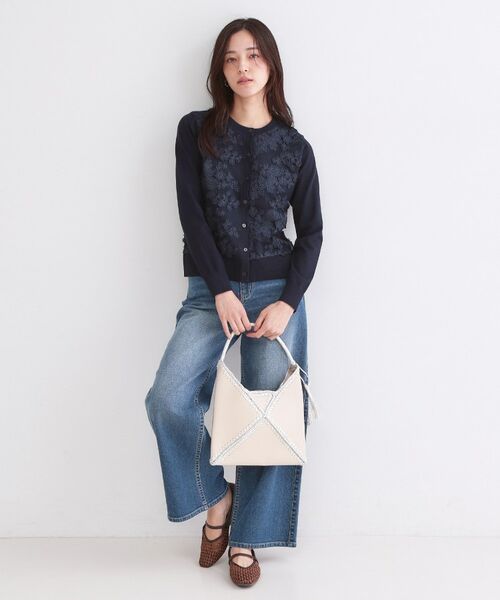 OPAQUE.CLIP / オペーク ドット クリップ カーディガン・ボレロ | チュールレースニットカーディガン【洗える】 | 詳細10
