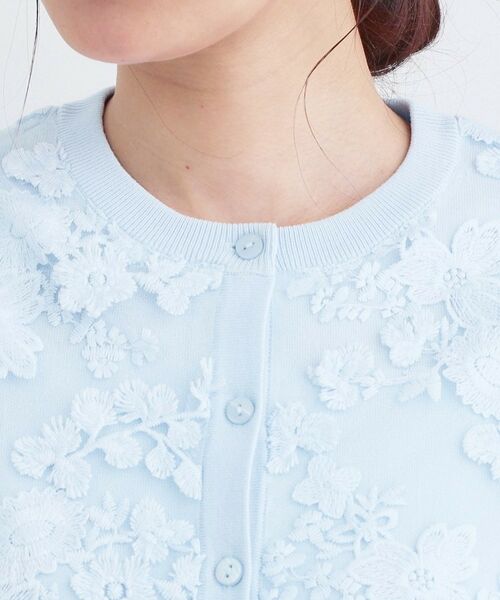 OPAQUE.CLIP / オペーク ドット クリップ カーディガン・ボレロ | チュールレースニットカーディガン【洗える】 | 詳細16