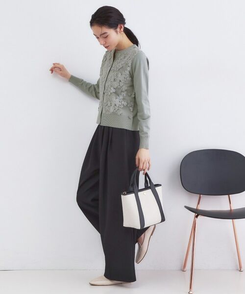 OPAQUE.CLIP / オペーク ドット クリップ カーディガン・ボレロ | チュールレースニットカーディガン【洗える】 | 詳細3