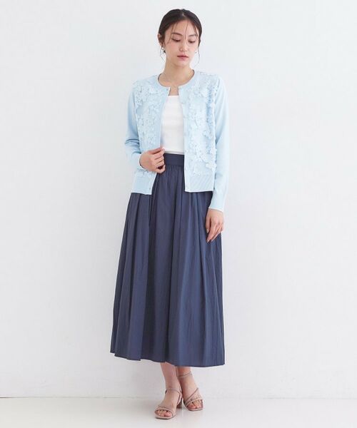 OPAQUE.CLIP / オペーク ドット クリップ カーディガン・ボレロ | チュールレースニットカーディガン【洗える】 | 詳細6