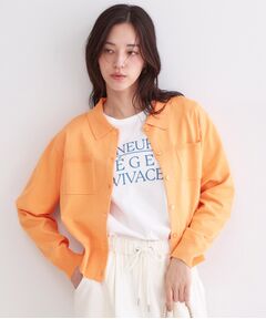 OPAQUE.CLIP / オペーク ドット クリップ カーディガン・ボレロ | ポロ衿デザインニットカーディガン【洗濯機OK】