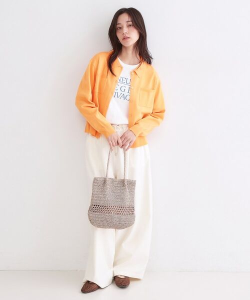 OPAQUE.CLIP / オペーク ドット クリップ カーディガン・ボレロ | ポロ衿デザインニットカーディガン【洗濯機OK】 | 詳細10