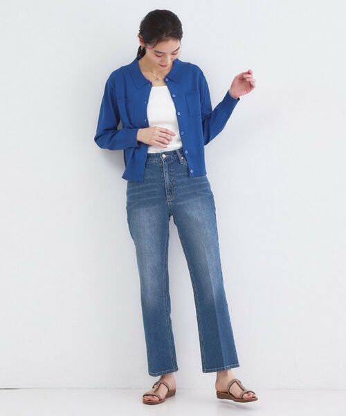 OPAQUE.CLIP / オペーク ドット クリップ カーディガン・ボレロ | ポロ衿デザインニットカーディガン【洗濯機OK】 | 詳細14