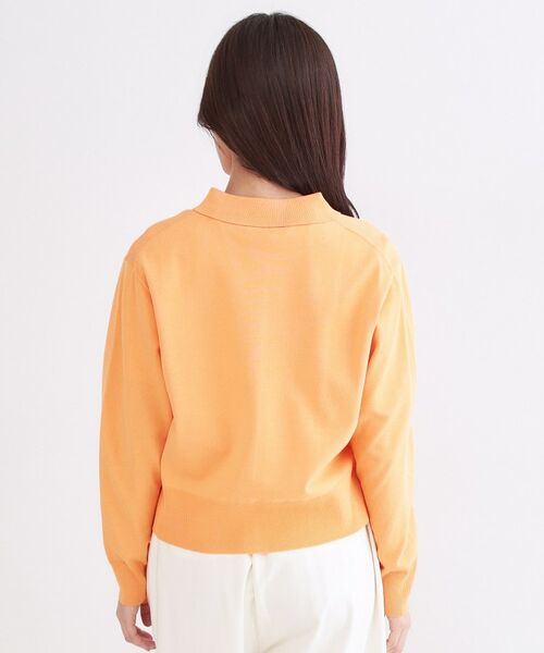 OPAQUE.CLIP / オペーク ドット クリップ カーディガン・ボレロ | ポロ衿デザインニットカーディガン【洗濯機OK】 | 詳細19