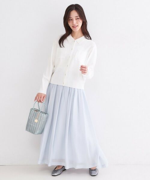 OPAQUE.CLIP / オペーク ドット クリップ カーディガン・ボレロ | ポロ衿デザインニットカーディガン【洗濯機OK】 | 詳細2