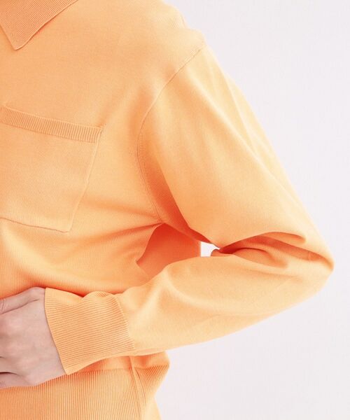 OPAQUE.CLIP / オペーク ドット クリップ カーディガン・ボレロ | ポロ衿デザインニットカーディガン【洗濯機OK】 | 詳細21