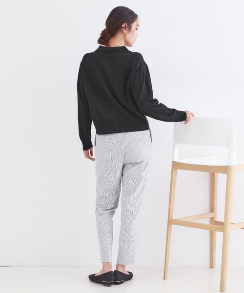 OPAQUE.CLIP / オペーク ドット クリップ カーディガン・ボレロ | ポロ衿デザインニットカーディガン【洗濯機OK】 | 詳細7