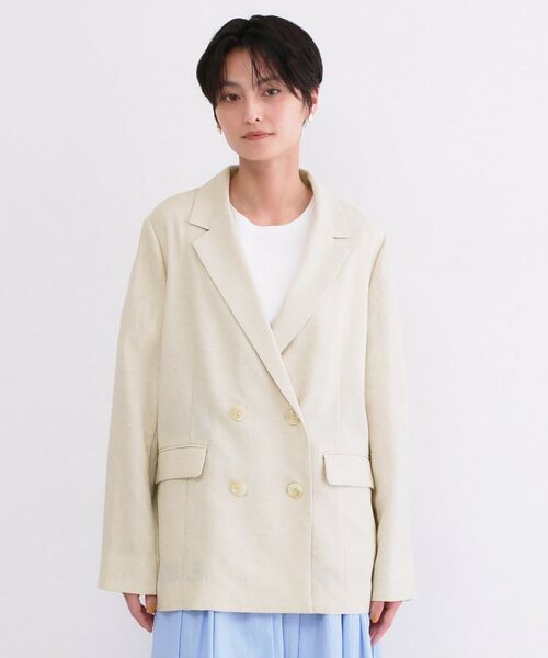 OPAQUE.CLIP / オペーク ドット クリップ テーラードジャケット | ダブルブレストジャケット【洗える/UVケア/防シワ加工/接触冷感】 | 詳細13