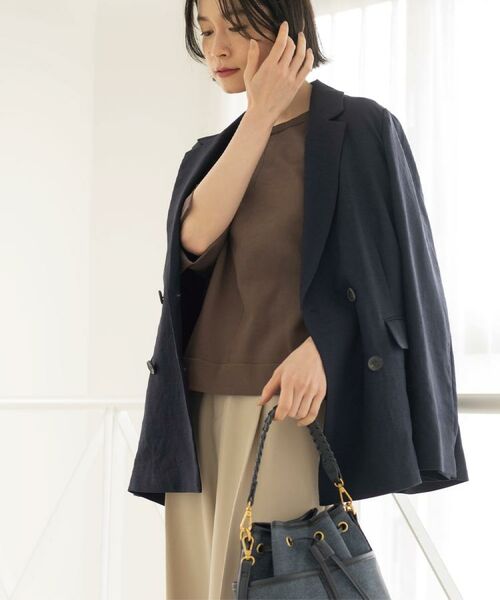 OPAQUE.CLIP / オペーク ドット クリップ テーラードジャケット | ダブルブレストジャケット【洗える/UVケア/防シワ加工/接触冷感】 | 詳細24