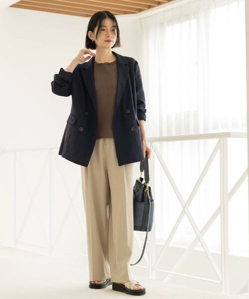 OPAQUE.CLIP / オペーク ドット クリップ テーラードジャケット | ダブルブレストジャケット【洗える/UVケア/防シワ加工/接触冷感】 | 詳細26