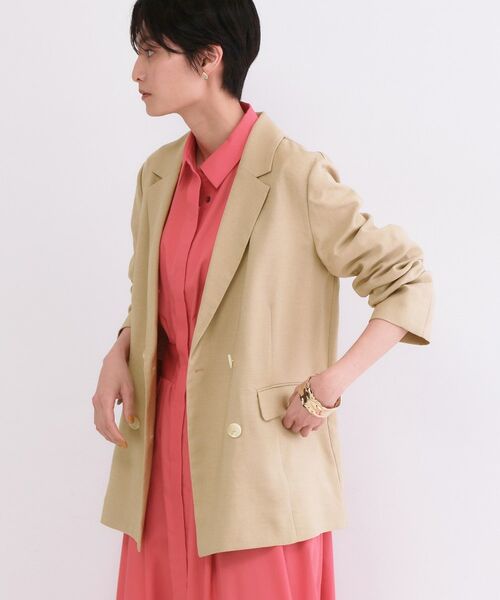 OPAQUE.CLIP / オペーク ドット クリップ テーラードジャケット | ダブルブレストジャケット【洗える/UVケア/防シワ加工/接触冷感】 | 詳細5