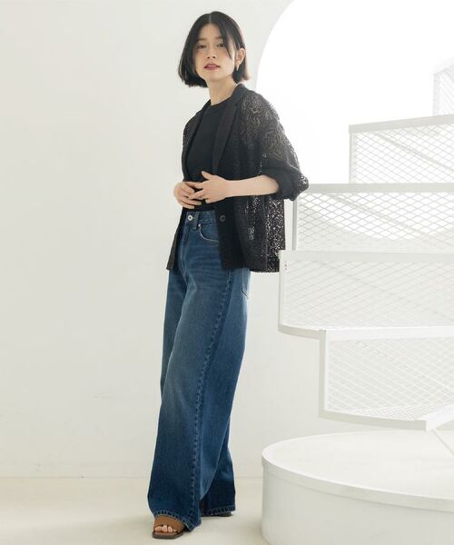 OPAQUE.CLIP / オペーク ドット クリップ テーラードジャケット | レーステーラードジャケット【洗濯機OK】 | 詳細16