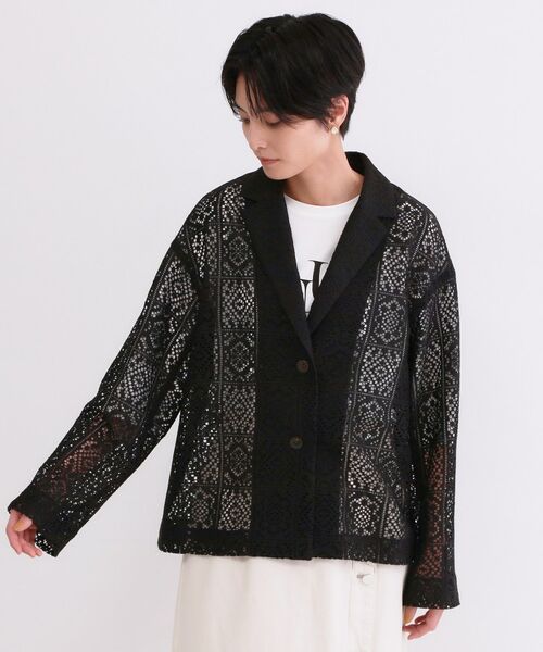 OPAQUE.CLIP / オペーク ドット クリップ テーラードジャケット | レーステーラードジャケット【洗濯機OK】 | 詳細25