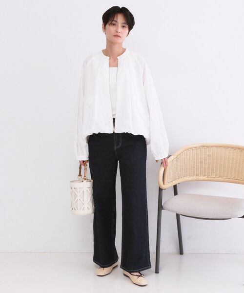 OPAQUE.CLIP / オペーク ドット クリップ レザーブルゾン・ジャケット | 撥水 裾バルーンブルゾン【洗濯機OK】 | 詳細2