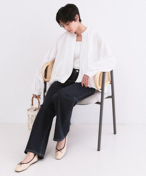 OPAQUE.CLIP / オペーク ドット クリップ レザーブルゾン・ジャケット | 撥水 裾バルーンブルゾン【洗濯機OK】 | 詳細3