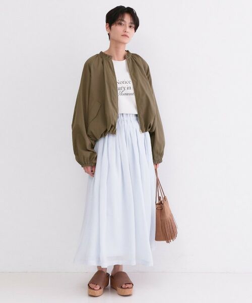 OPAQUE.CLIP / オペーク ドット クリップ レザーブルゾン・ジャケット | 撥水 裾バルーンブルゾン【洗濯機OK】 | 詳細6