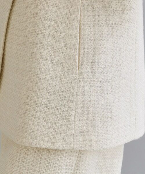 OPAQUE.CLIP / オペーク ドット クリップ ベスト | 【es】ファンシーツイードノーカラージレ／セットアップ対応【洗える】 | 詳細14