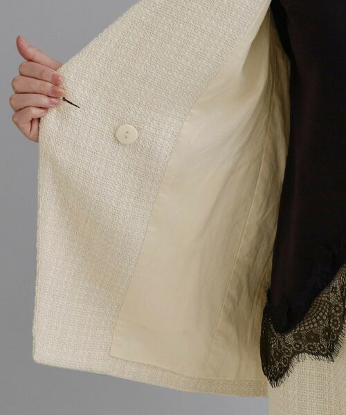 OPAQUE.CLIP / オペーク ドット クリップ ベスト | 【es】ファンシーツイードノーカラージレ／セットアップ対応【洗える】 | 詳細16
