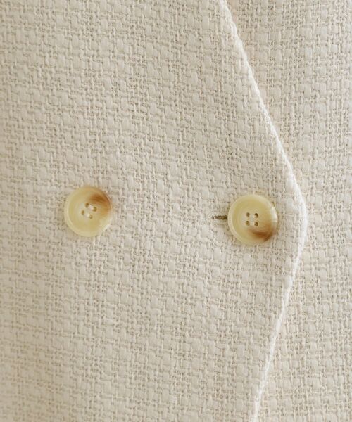 OPAQUE.CLIP / オペーク ドット クリップ ベスト | 【es】ファンシーツイードノーカラージレ／セットアップ対応【洗える】 | 詳細7