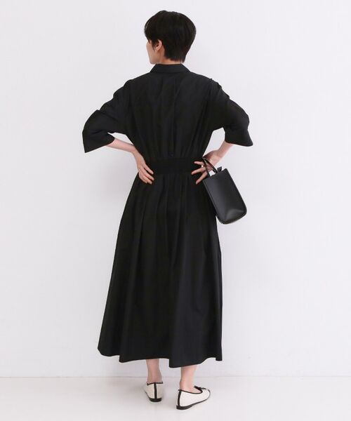 OPAQUE.CLIP / オペーク ドット クリップ ロング・マキシ丈ワンピース | サッシュリボンベルト付きフレアシャツワンピース【洗濯機OK/防シワ加工】 | 詳細25