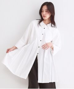 OPAQUE.CLIP / オペーク ドット クリップ ワンピース | プリーツミニシャツワンピース【洗濯機OK】