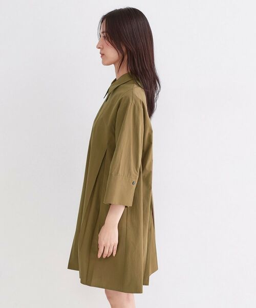 OPAQUE.CLIP / オペーク ドット クリップ ワンピース | プリーツミニシャツワンピース【洗濯機OK】 | 詳細10