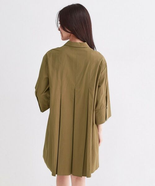 OPAQUE.CLIP / オペーク ドット クリップ ワンピース | プリーツミニシャツワンピース【洗濯機OK】 | 詳細11