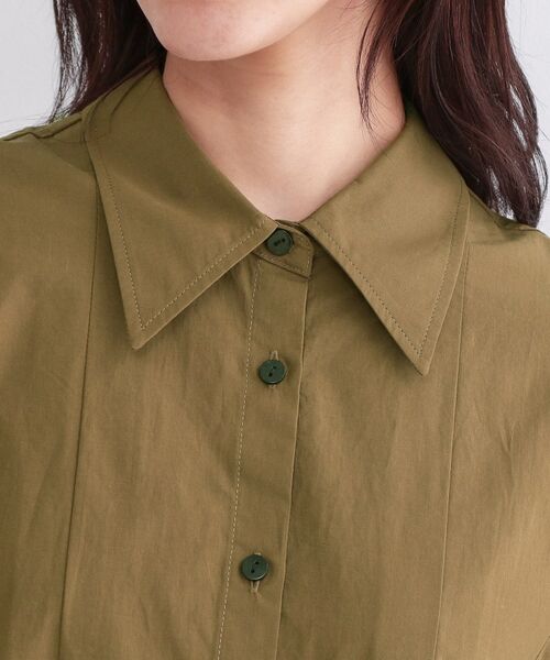 OPAQUE.CLIP / オペーク ドット クリップ ワンピース | プリーツミニシャツワンピース【洗濯機OK】 | 詳細12