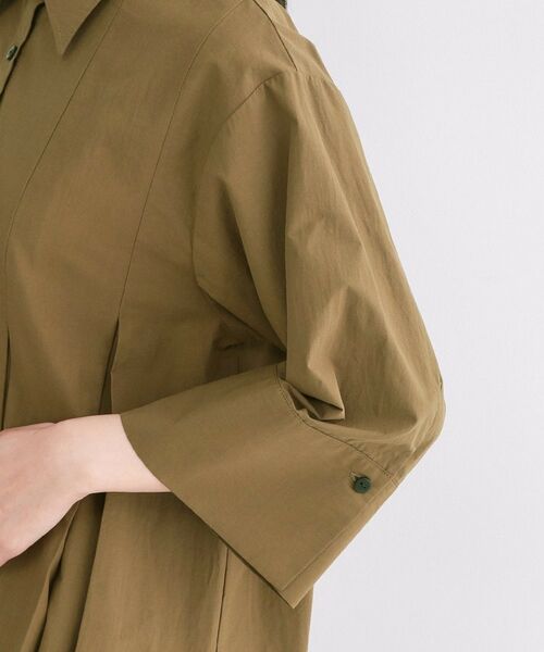 OPAQUE.CLIP / オペーク ドット クリップ ワンピース | プリーツミニシャツワンピース【洗濯機OK】 | 詳細13