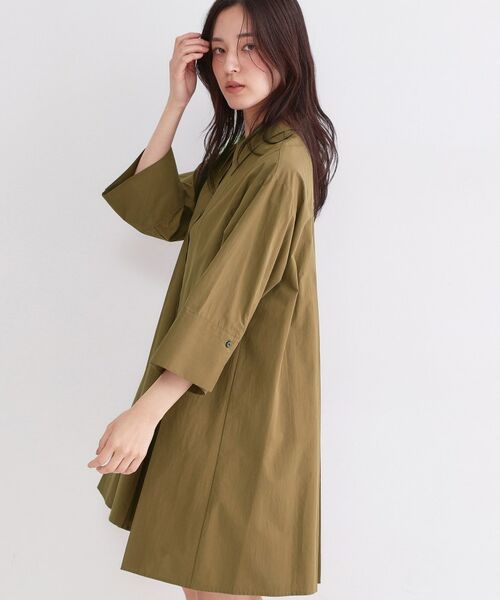 OPAQUE.CLIP / オペーク ドット クリップ ワンピース | プリーツミニシャツワンピース【洗濯機OK】 | 詳細5