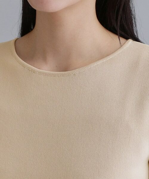 OPAQUE.CLIP / オペーク ドット クリップ ロング・マキシ丈ワンピース | 【es】イレギュラーヘム切り替えニットドッキングワンピース【洗濯機OK】 | 詳細12