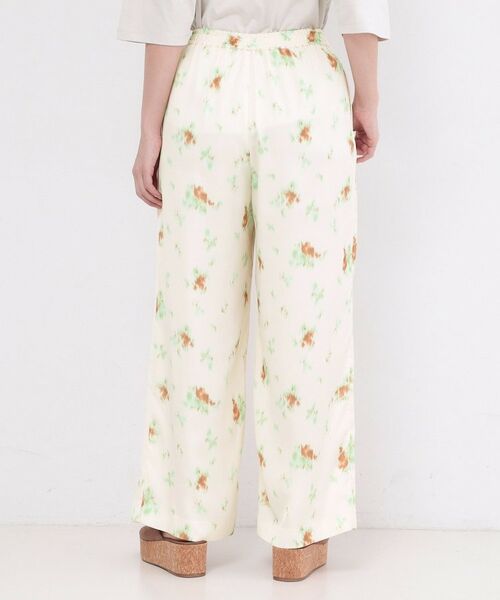 OPAQUE.CLIP / オペーク ドット クリップ パンツ | ぼかしフラワープリントワイドパンツ【洗濯機OK】 | 詳細11
