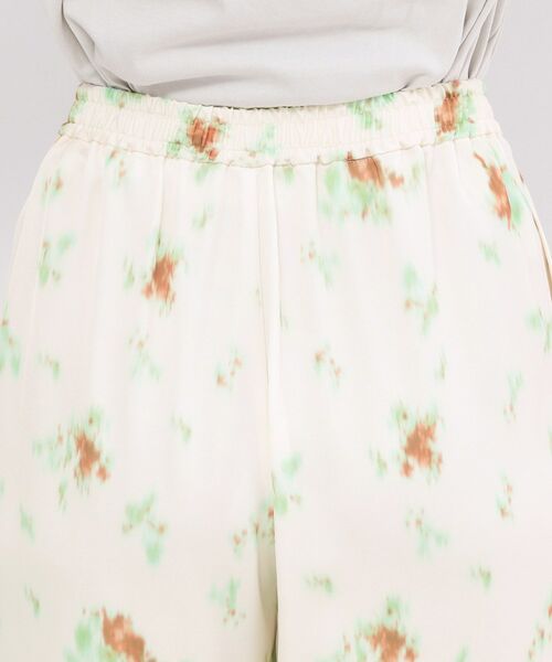 OPAQUE.CLIP / オペーク ドット クリップ パンツ | ぼかしフラワープリントワイドパンツ【洗濯機OK】 | 詳細13