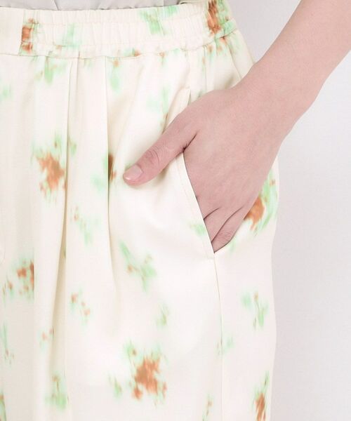 OPAQUE.CLIP / オペーク ドット クリップ パンツ | ぼかしフラワープリントワイドパンツ【洗濯機OK】 | 詳細14