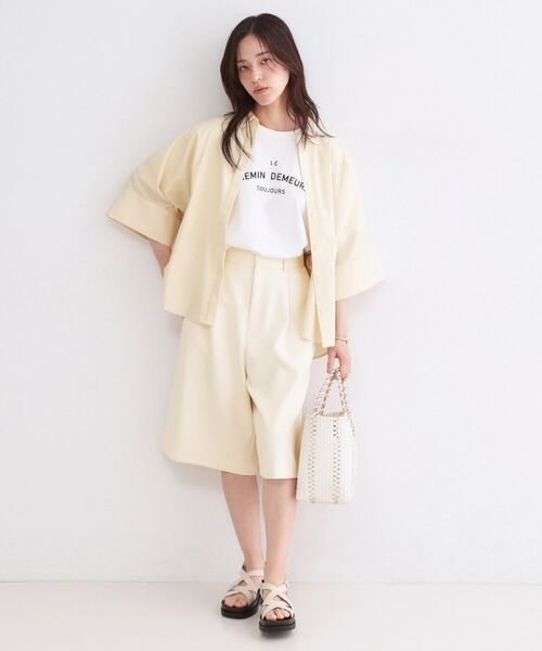 OPAQUE.CLIP / オペーク ドット クリップ ショート・ハーフ・半端丈パンツ | ストレッチハーフパンツ【洗濯機OK】 | 詳細2