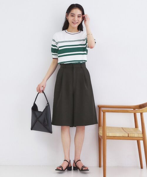 OPAQUE.CLIP / オペーク ドット クリップ ショート・ハーフ・半端丈パンツ | ストレッチハーフパンツ【洗濯機OK】 | 詳細6