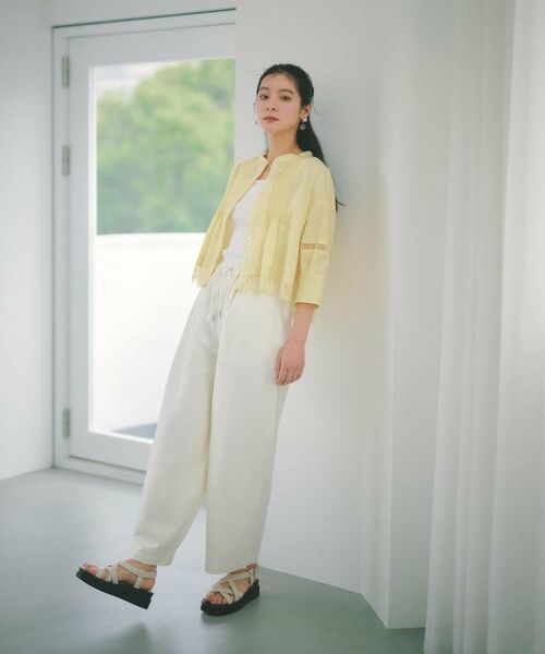 OPAQUE.CLIP / オペーク ドット クリップ パンツ | バレルレッグイージーパンツ【洗濯機OK】 | 詳細16